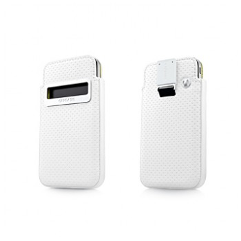 картинка Чехол Capdase Smart Pocket Callid Dot White/ Green for iPhone 4 (SLIH4-S926) от магазина КомпьютерЦентр