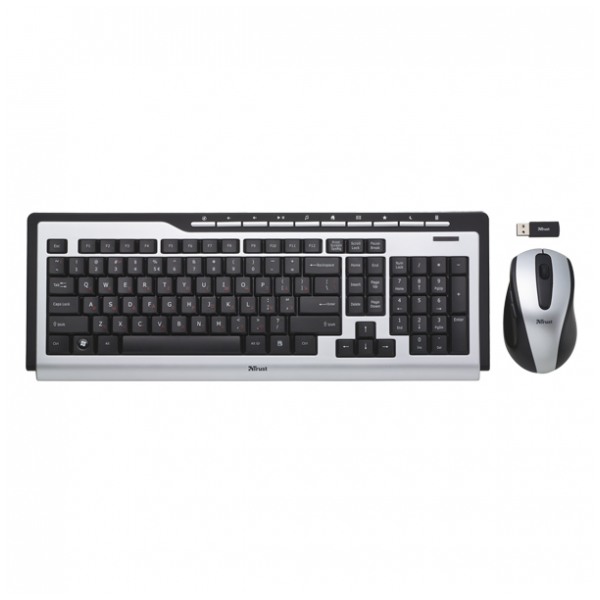 картинка Клавиатура+мышь Trust Wireless Slimline Media Deskset (16371) от магазина КомпьютерЦентр