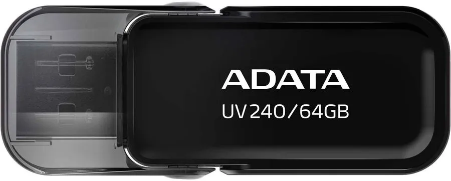 картинка USB накопитель 64Gb A-Data UV240 Black (AUV240-64G-RBK) от магазина КомпьютерЦентр