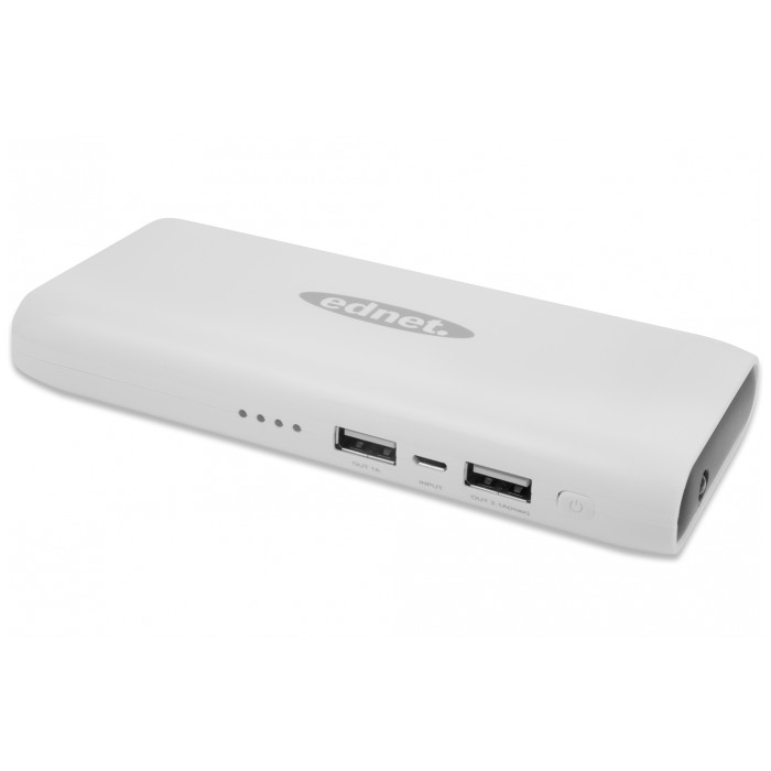 картинка Аккумулятор внешний Digitus Ednet 10000mAh white (31883) от магазина КомпьютерЦентр