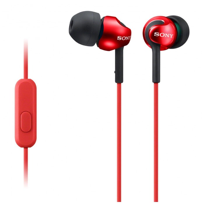 картинка Гарнитура Sony MDR-EX110AP Red (MDREX110APR.CE7) от магазина КомпьютерЦентр