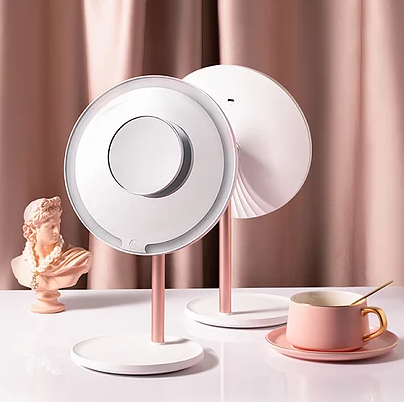 картинка Зеркало с подсветкой LED для макияжа Xiaomi Jordan & Judy настольное с 5-кратным увеличением от магазина КомпьютерЦентр