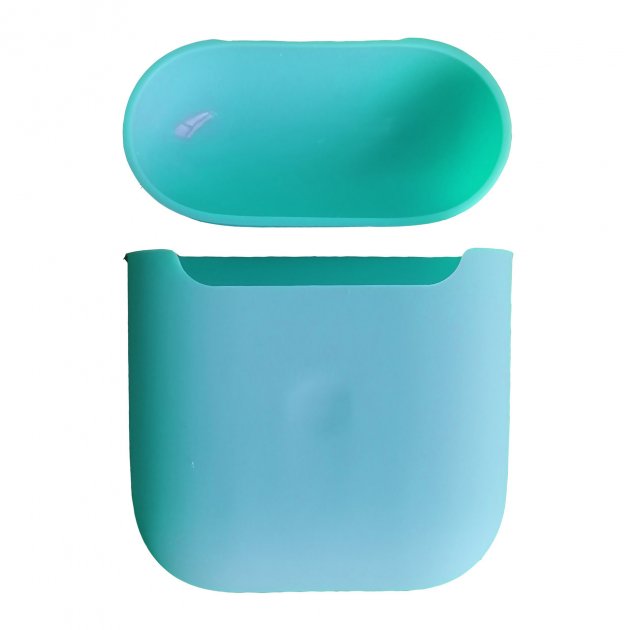картинка Чехол для AirPods 2 Silicone Case Slim BOX Sky Blue от магазина КомпьютерЦентр