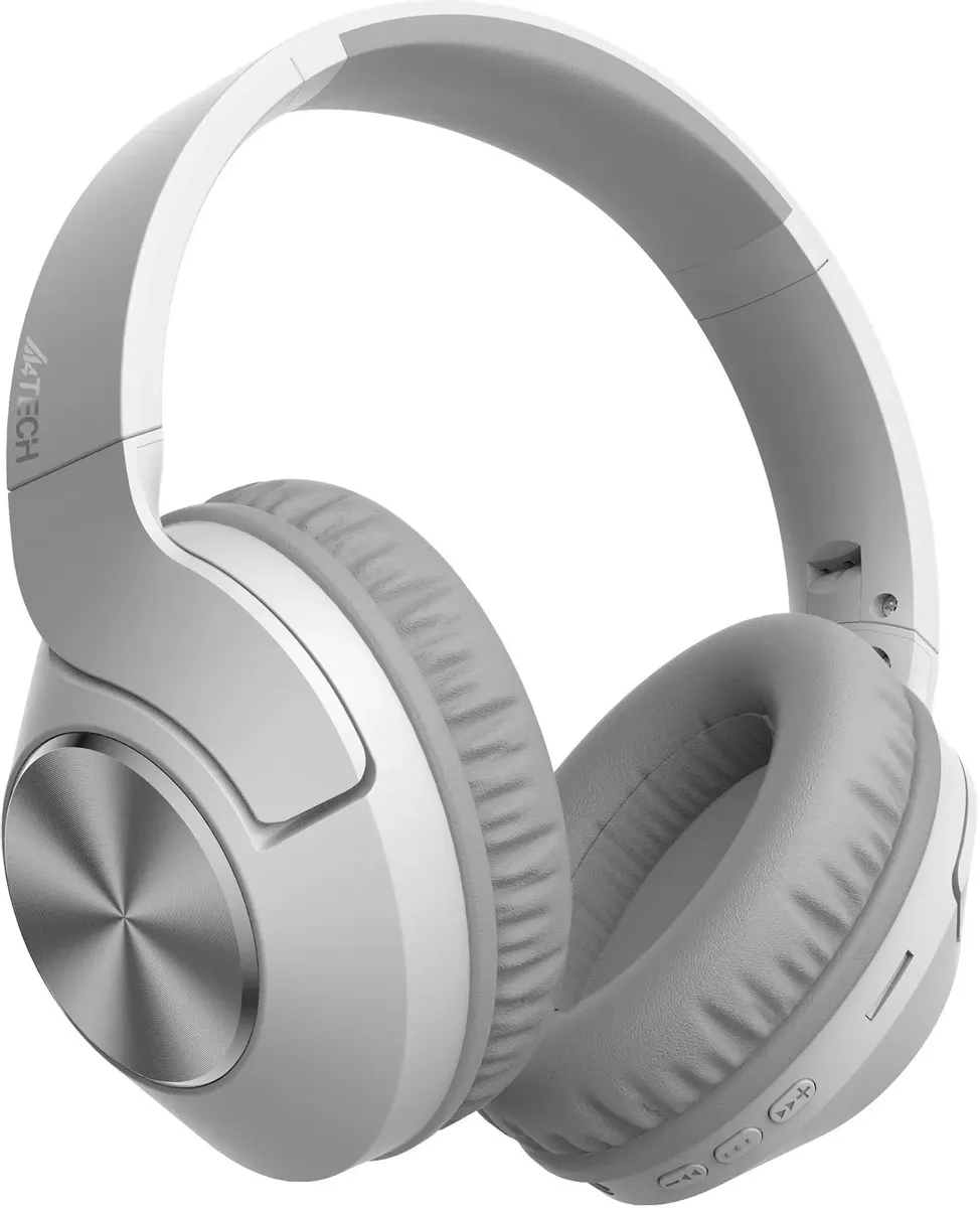 картинка Bluetooth-гарнитура A4Tech 2Drumtek BH300 1м белый/ серый беспроводные (BH300 GRAYISH WHITE) от магазина КомпьютерЦентр