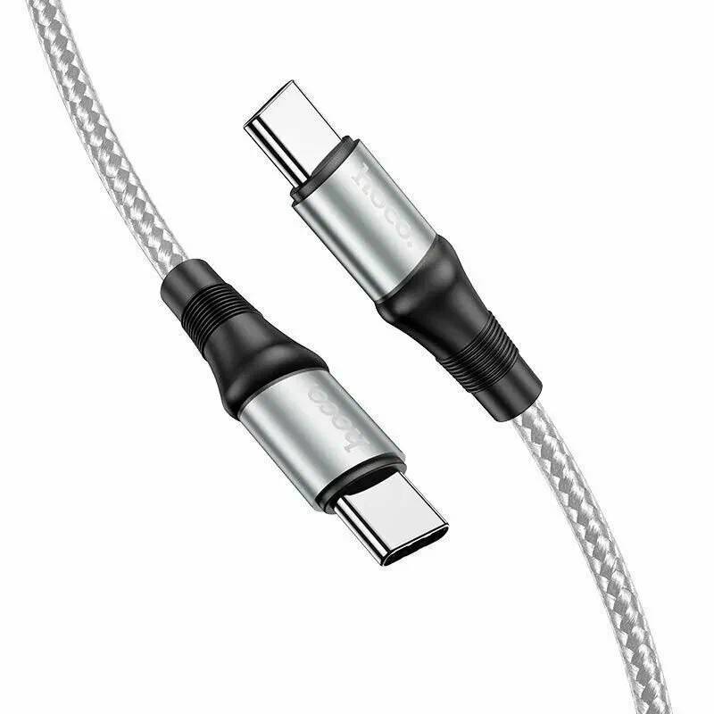картинка Кабель Hoco X50 Type-C to Type-C Exquisito 100W charging data cable 2m Black от магазина КомпьютерЦентр