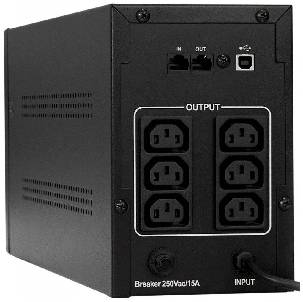 картинка ИБП ExeGate EP285488RUS SpecialPro Smart UNB-1200.LED.AVR.C13.RJ.USB 1200VA/ 750W, LED, AVR, 6*IEC-C13, RJ45/ 11, USB, Black от магазина КомпьютерЦентр