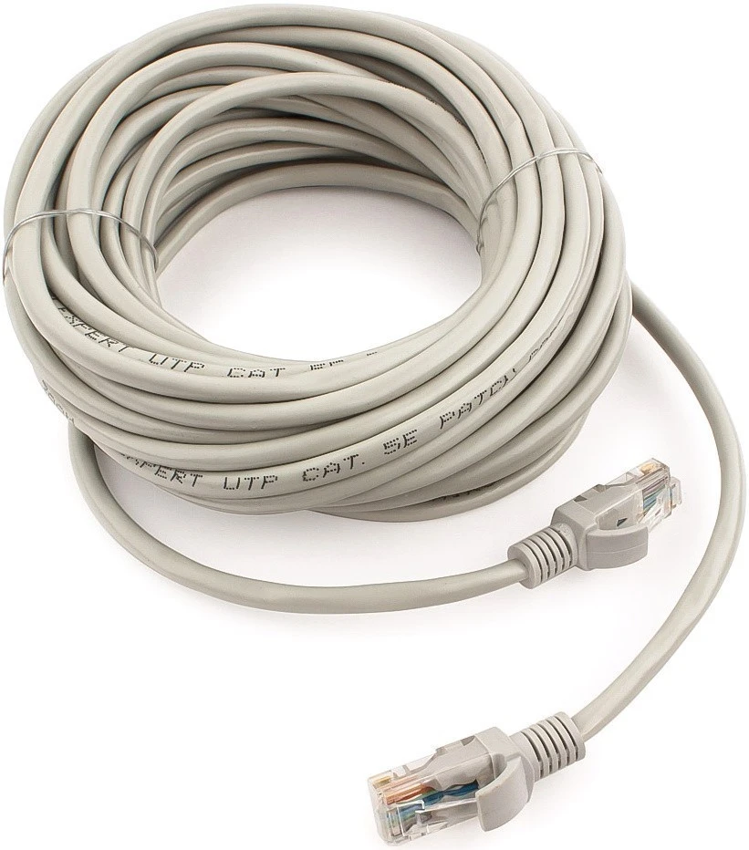 картинка Патч-корд Gembird/ Cablexpert PP10-10M, Cat.5e, 10м, литой, многожильный Grey 16016 от магазина КомпьютерЦентр