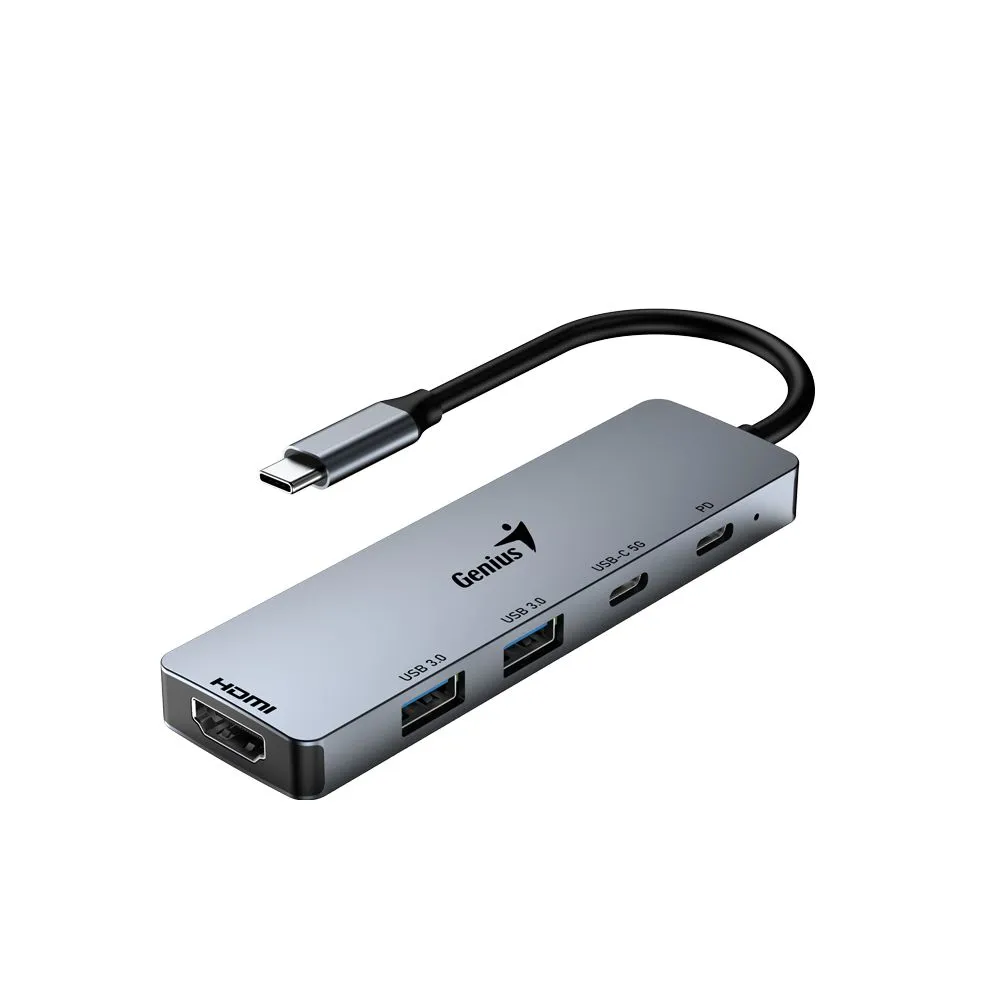 картинка HUB 4-port Genius UH-500 Gray (31240003400) от магазина КомпьютерЦентр