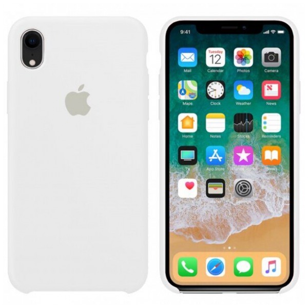 картинка Чехол Apple Silicone Case for iPhone XR White от магазина КомпьютерЦентр