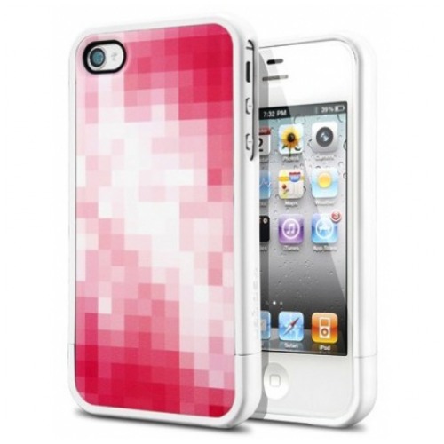 картинка Чехол SGP Case Linear Check Series Tinto Red for iPhone 4/4S (SGP09082) от магазина КомпьютерЦентр