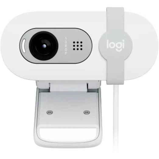 картинка Web-камера Logitech Brio 100, 1920x1080, Off-White, защитная шторка, (960-001617) от магазина КомпьютерЦентр