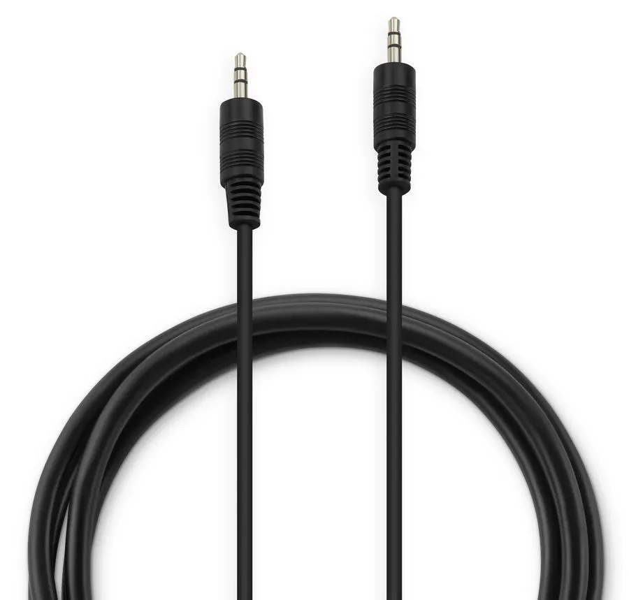 картинка Кабель аудио 3.5mm Jack (m-m) стерео 1m Buro Black (BAAC002-1) от магазина КомпьютерЦентр