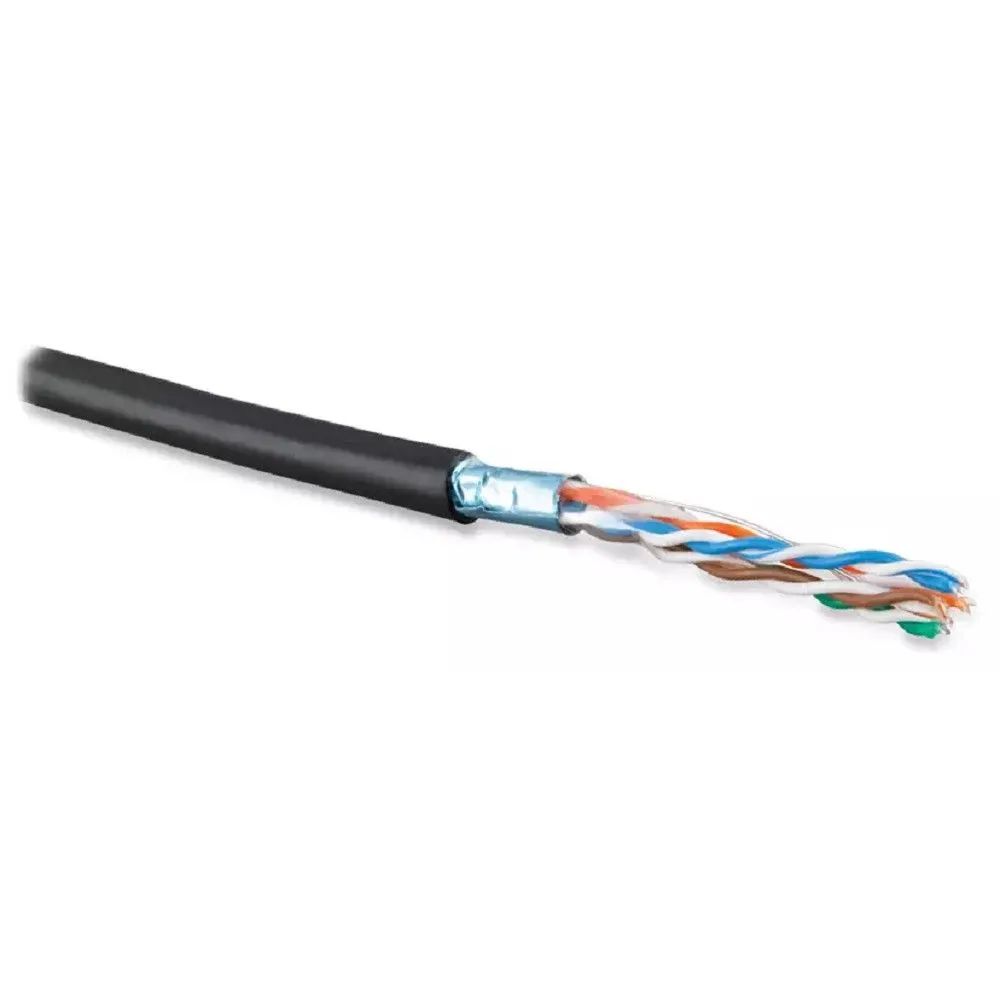 картинка Кабель Bion BCL-F5480-381 F/ UTP, кат.5e, 4x2x0,48мм AWG 24, медь, одножильный, PE, для внешней прокладки, 305м, черный от магазина КомпьютерЦентр