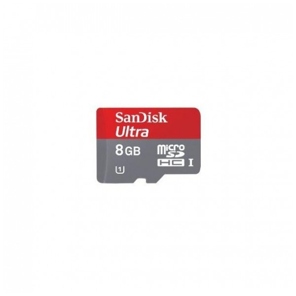 картинка Карта памяти SanDisk 8Gb microSDXC Ultra UHS-I + SD adapter (SDSDQU-008G-U46A) от магазина КомпьютерЦентр