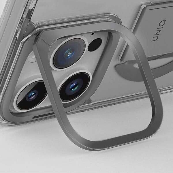 картинка Чехол Uniq HYBRID HELDRO Max WITH CAMERA STAND (MagSafe) для iPhone 16 Pro MAX 6.9'', SMOKE (IP6.9P(2024)-HELMMSMK) от магазина КомпьютерЦентр