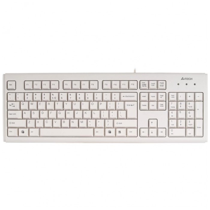 картинка Клавиатура A4tech KB-720 White PS/2 (KB-720-R) от магазина КомпьютерЦентр