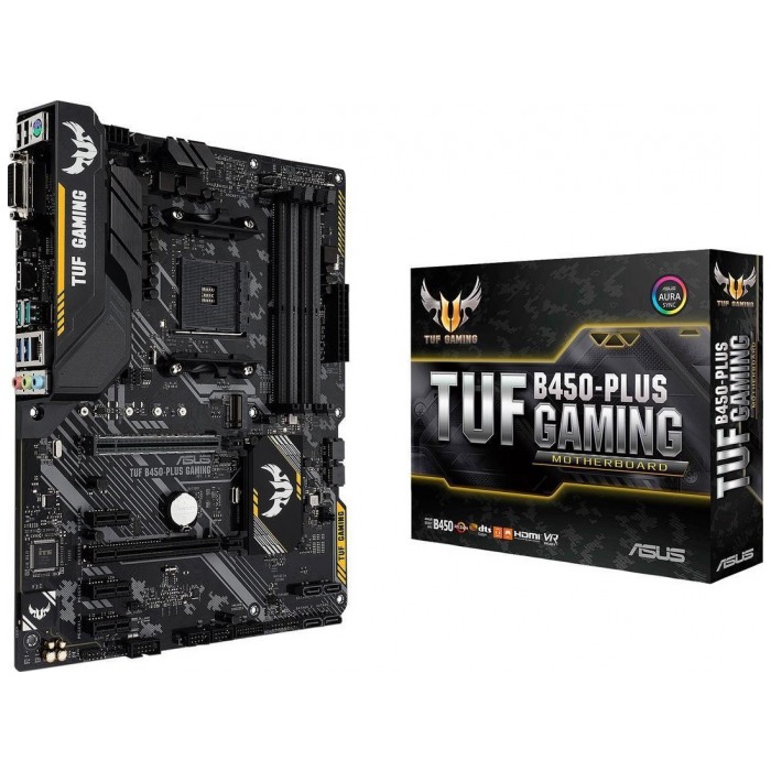 картинка Материнская плата Asus TUF B450-PLUS GAMING Soc-AM4 (TUF B450-PLUS GAMING) от магазина КомпьютерЦентр