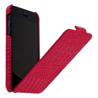 картинка Чехол Verus Crocodile Flip Case Red for iPhone 5/ 5s от магазина КомпьютерЦентр