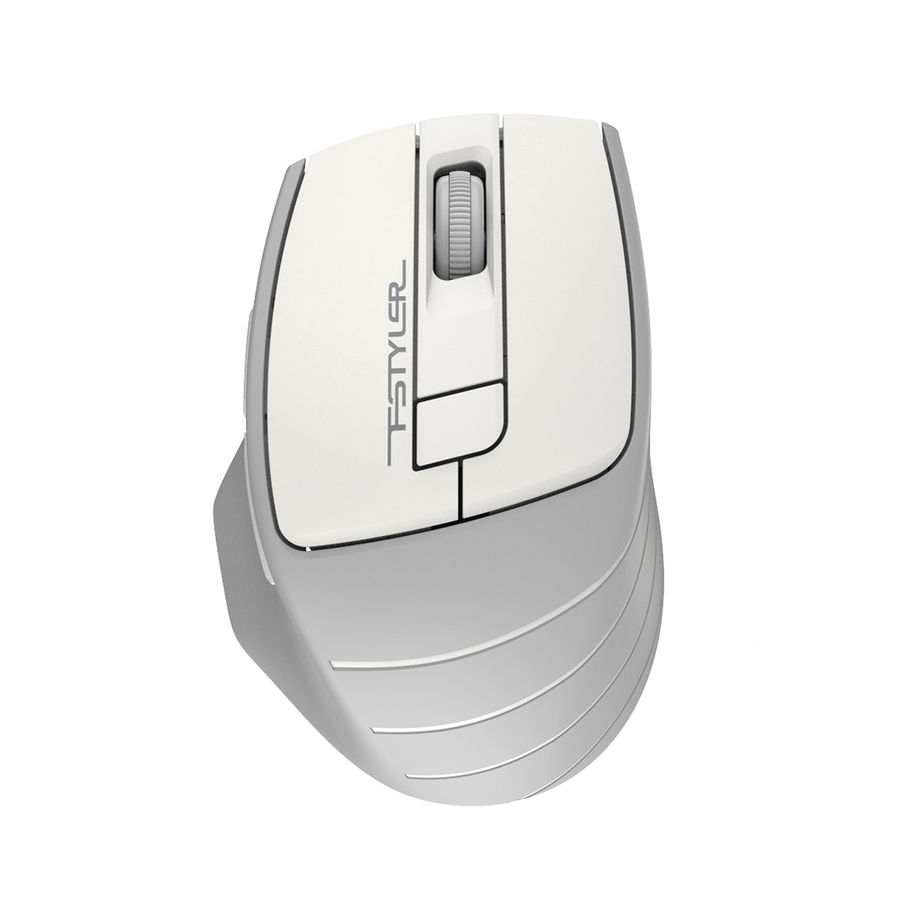 картинка Мышка A4tech Fstyler FG30S Wireless Silent White-Gray от магазина КомпьютерЦентр