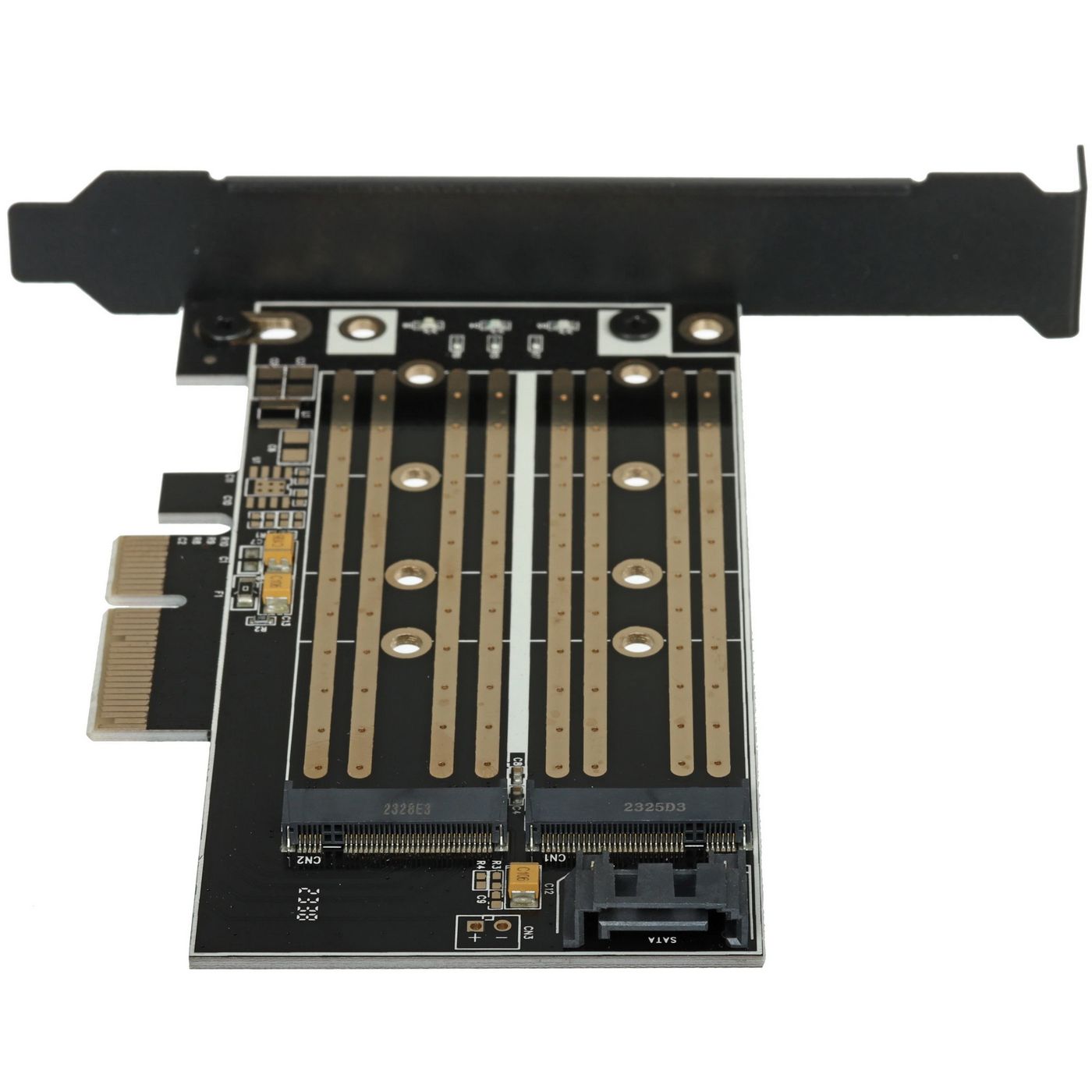 картинка Адаптер для установки SSD M.2 (NVMe) в разъем PCI-e Gembird (MF-PCIE-NVME) от магазина КомпьютерЦентр