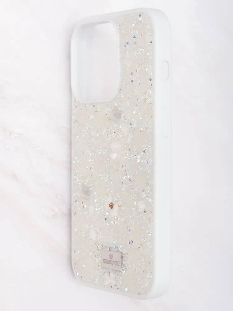 картинка Чехол Swarovski для iphone 15 Pro Max Белый от магазина КомпьютерЦентр