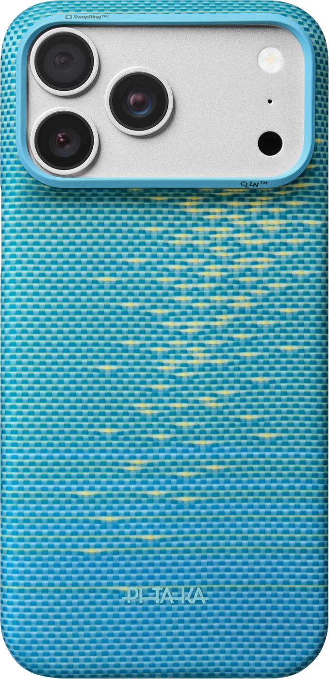 картинка Чехол PITAKA Edge Case для iPhone 18 Pro Max 6.9'', принт голубое сияние (Lucid Blue) от магазина КомпьютерЦентр