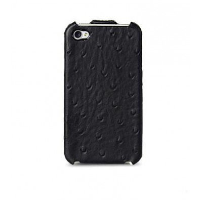 картинка Чехол Melkco Leather Case Jacka Ostrich Black for iPhone 4/4S (APIP4SLCJT1BKOH) от магазина КомпьютерЦентр