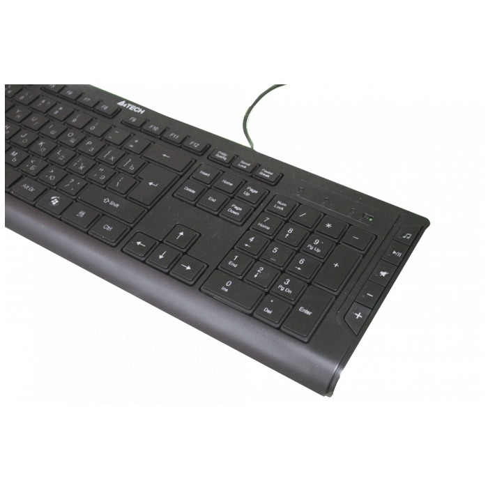 картинка Клавиатура A4tech KD-600 slim Multimedia USB Black (KD-600) от магазина КомпьютерЦентр