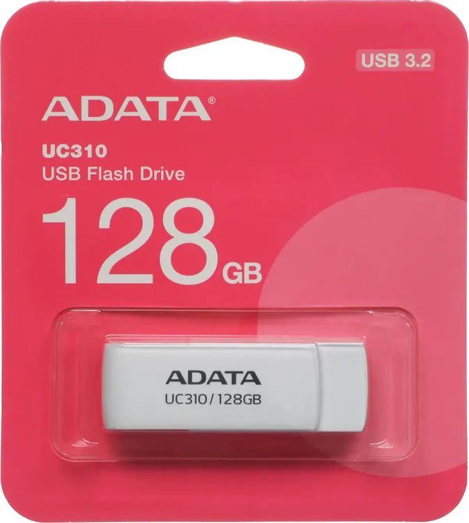 картинка USB3.2 накопитель 128Gb A-Data UC310 White (UC310-128G-RWH) от магазина КомпьютерЦентр