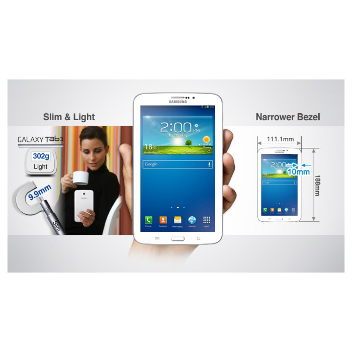 картинка Планшетный ПК Samsung Galaxy Tab 3 T211 7.0 8Gb 3G White (SM-T2110ZWASEK) от магазина КомпьютерЦентр