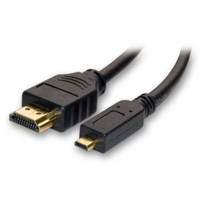 картинка Кабель DeTech HDMI-microHDMI A-D 2m v1.4 от магазина КомпьютерЦентр