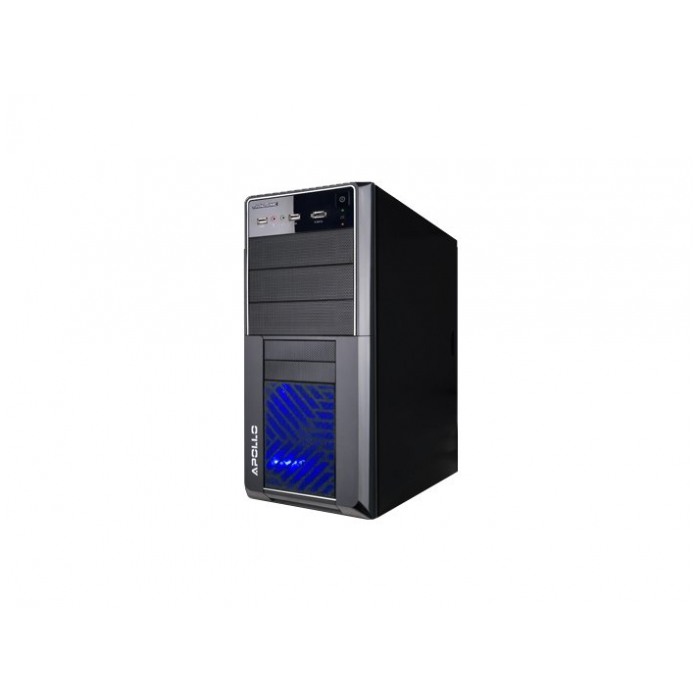 картинка Корпус без БП Frontier Apollo Miditower Black (APB11A(BK/ SV)) от магазина КомпьютерЦентр