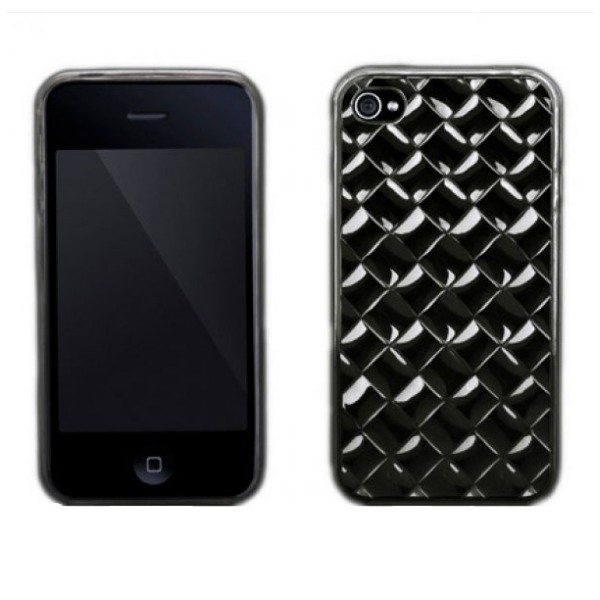 картинка Чехол More Handwoven Series Charcoal Black for iPhone 4 (AP13-015BLK) от магазина КомпьютерЦентр
