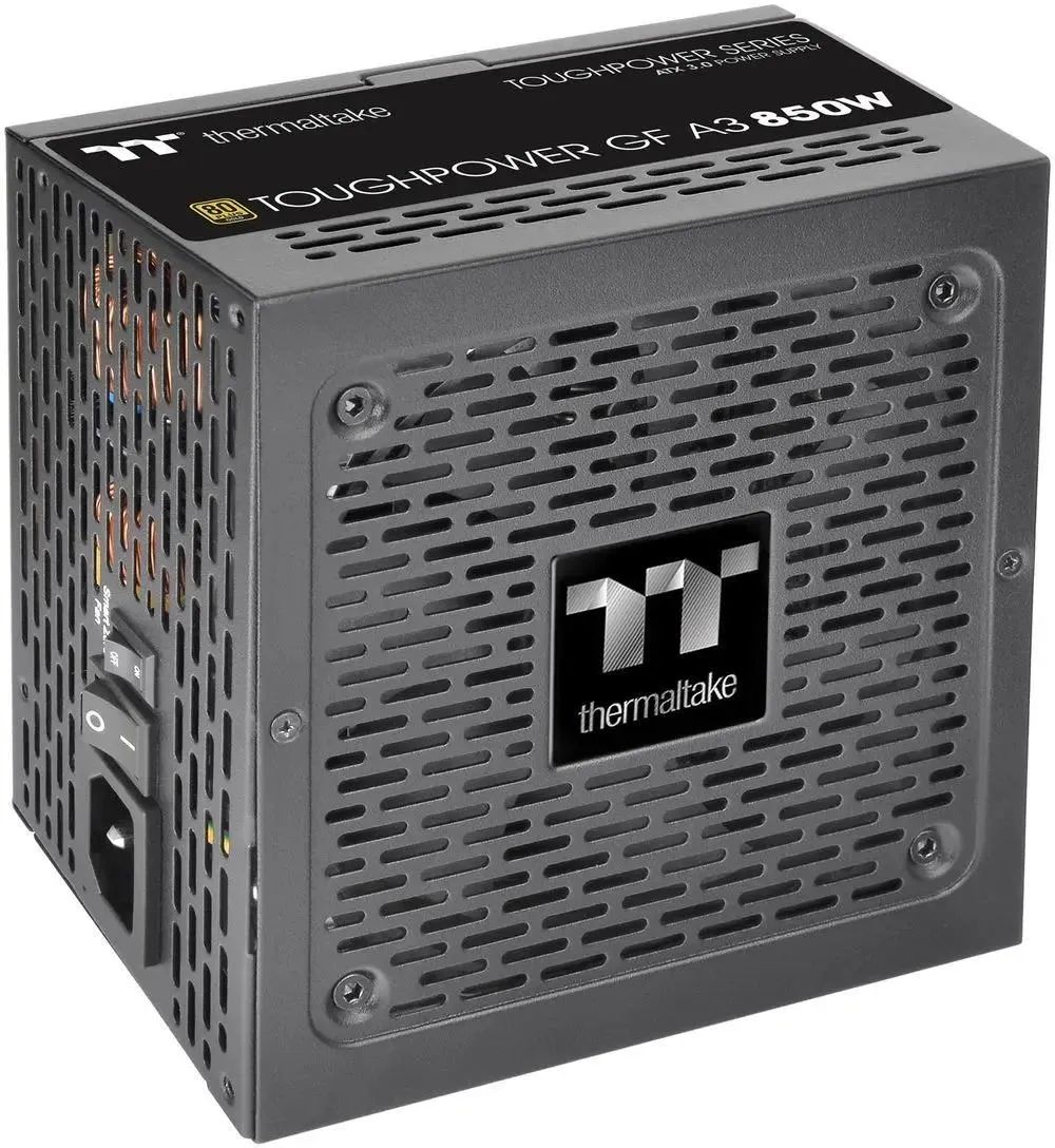 картинка Блок питания Thermaltake ATX 850W Toughpower GF A3 Gen.5 80+ gold 24pin APFC 120mm fan 8xSATA Cab Ma PS-TPD-0850FNFAGE-H от магазина КомпьютерЦентр