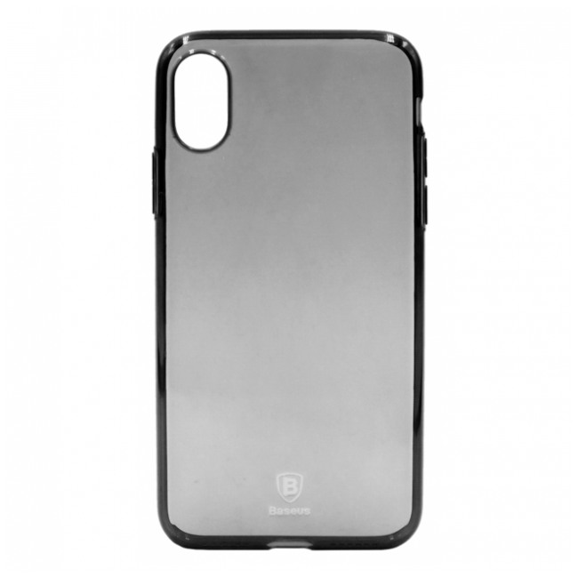 картинка Чехол Baseus Simple Series Case TPU for iPhone X Transparent Black (ARAPIPHX-B01) от магазина КомпьютерЦентр