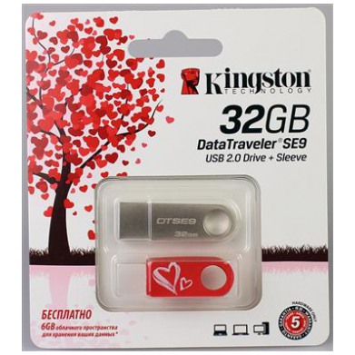картинка Флешка USB Kingston 32Gb DTSE9 Valentine's Day (KC-U4632-2U2) от магазина КомпьютерЦентр