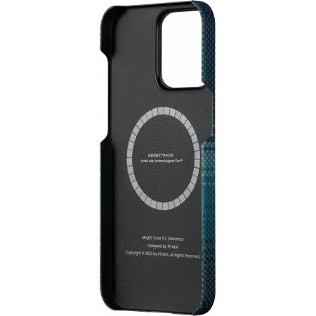 картинка Чехол PITAKA Fusion Weaving MagEZ Case 5 для iPhone 15 Pro MAX 6.7'' принт восход луны (Moonrise) от магазина КомпьютерЦентр