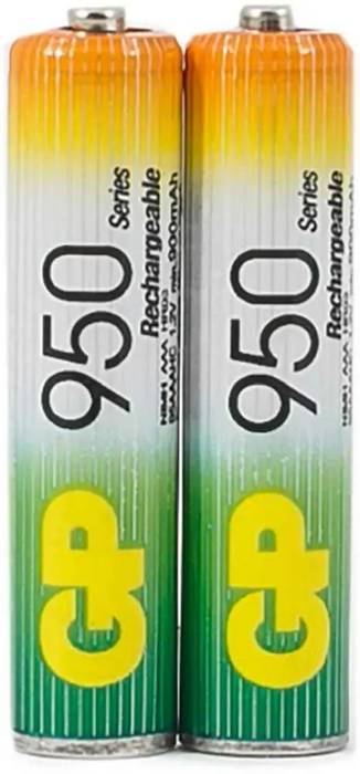 картинка Аккумулятор GP Rechargable NiMH 95AAAHC AAA 950мА-г (2шт) (GP95AAAHC-2DECR2) от магазина КомпьютерЦентр