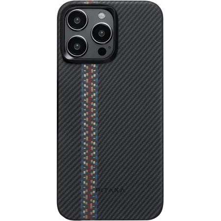 картинка Чехол PITAKA Fusion Weaving MagEZ Case 4 для iPhone 15 Pro 6.1'' принт рапсодия (Rhapsody) 600D от магазина КомпьютерЦентр