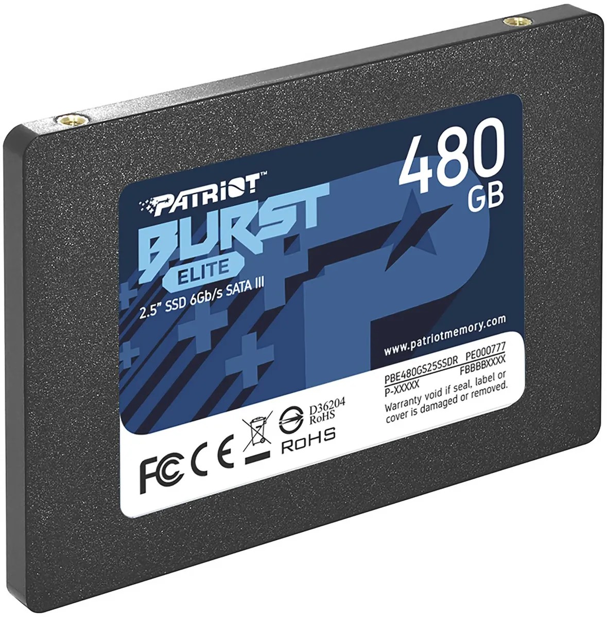 картинка SSD накопитель 480Gb 2.5'' Patriot Burst Elite SATAIII (PBE480GS25SSDR) от магазина КомпьютерЦентр