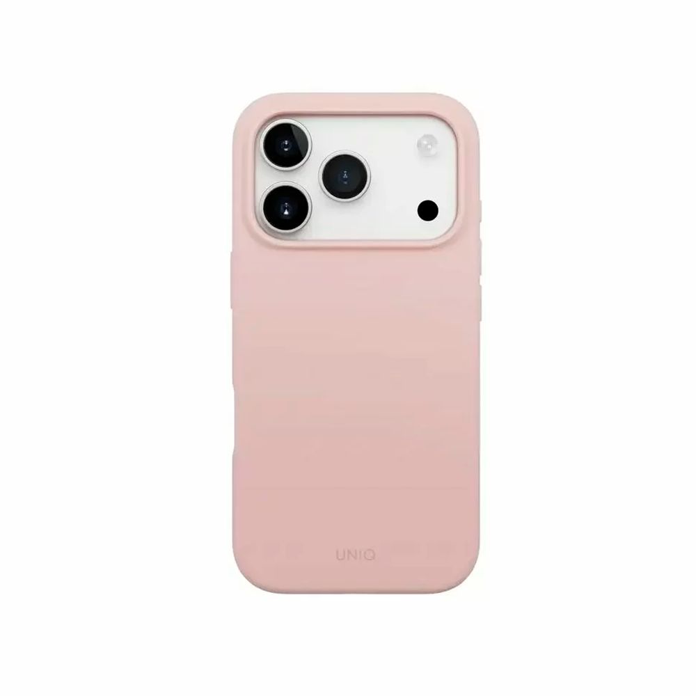 картинка Чехол силиконовый Uniq HYBRID LINO (MagSafe) для iPhone 17 Pro 6.3'', цвет розовый (BLUSH PINK) (IP6.3P(2025)-LINOMBPNK) от магазина КомпьютерЦентр