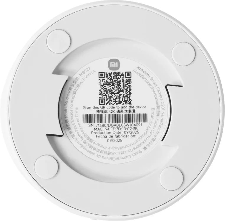 картинка IP-камера Xiaomi Smart Camera C201 White BHR08NBGL от магазина КомпьютерЦентр