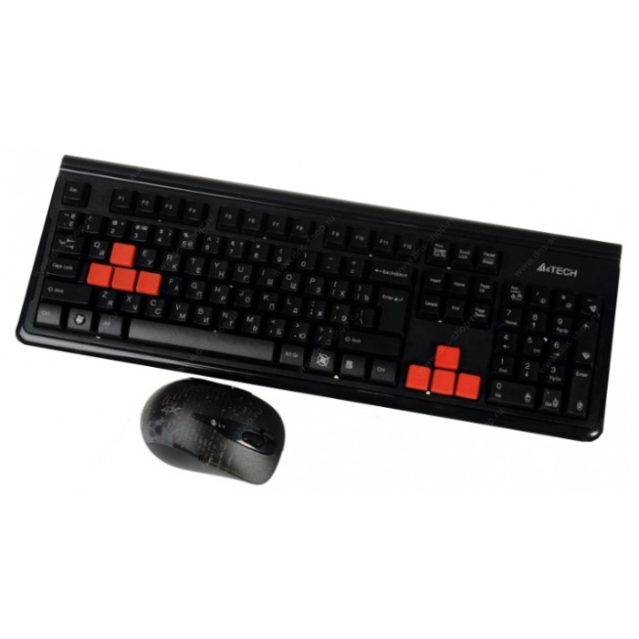 картинка Клавиатура+мышь A4tech RV1000 V-Track USB Black (RV1000) от магазина КомпьютерЦентр