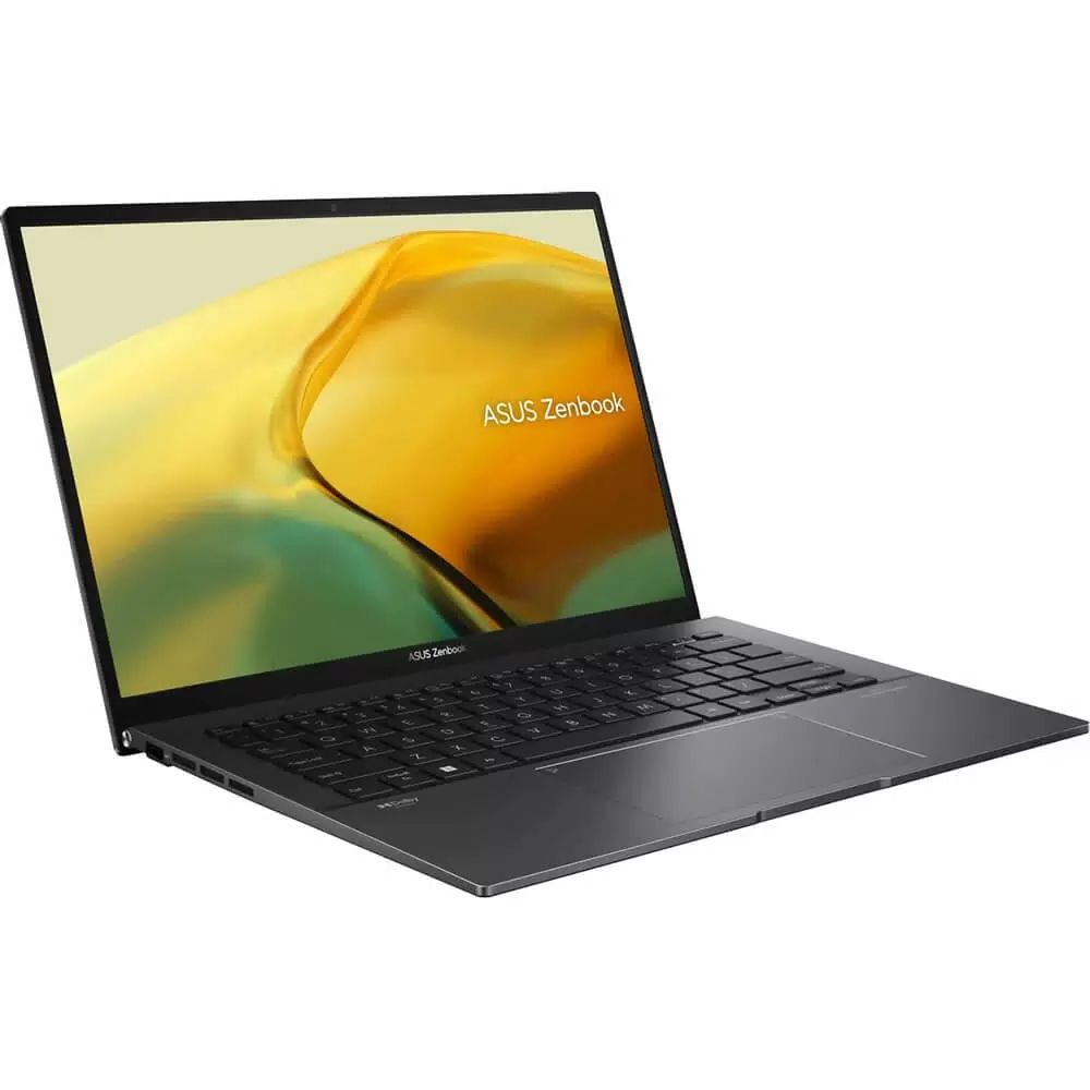 картинка Ноутбук ASUS Zenbook (UM3402YA-KP830) 14'' (2560x1600) IPS/  Ryzen 5 7430U/ 16Gb/  1TB/  AMD Radeon/  Bt 5.3/  WI-FI 6E/  DOS/  75Вт*ч/  1.35 кг, черный от магазина КомпьютерЦентр