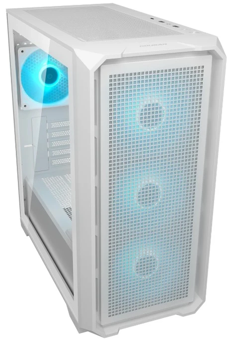 картинка Корпус Cougar MX600 Mini V2 Pro White Minitower, Type-Cx1, USB 3.0x2, ARGB PWM 4x120mm fan, TG, no PSU от магазина КомпьютерЦентр