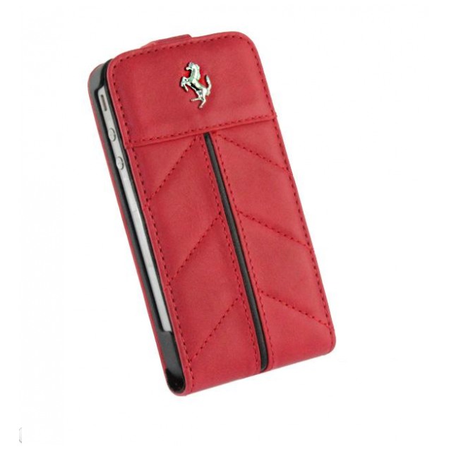 картинка Чехол CG Mobile Ferrari Leather Hard Case with Flap California Red for iPhone 4/ 4S (FECFFL4R) от магазина КомпьютерЦентр