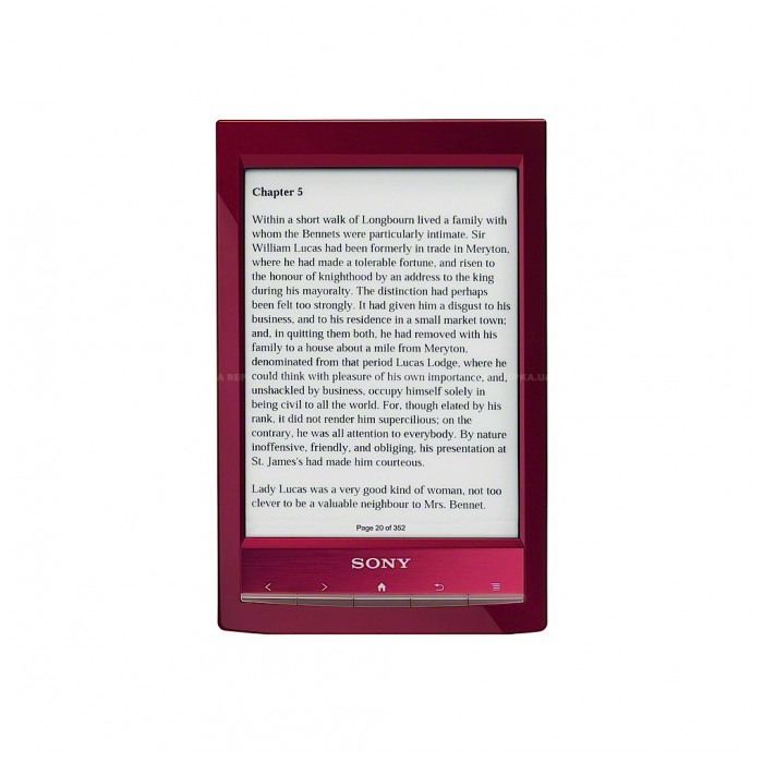 картинка Электронная книга Sony PRS-T1 Red (PRS-T1/RC) от магазина КомпьютерЦентр