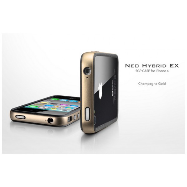картинка Чехол SGP Neo Hybrid Case EX Series Champagne Gold for iPhone 4 (SGP07021) от магазина КомпьютерЦентр