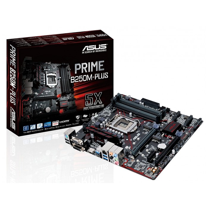 картинка Материнская плата Asus PRIME B250M-Plus (PRIME B250M-Plus) от магазина КомпьютерЦентр