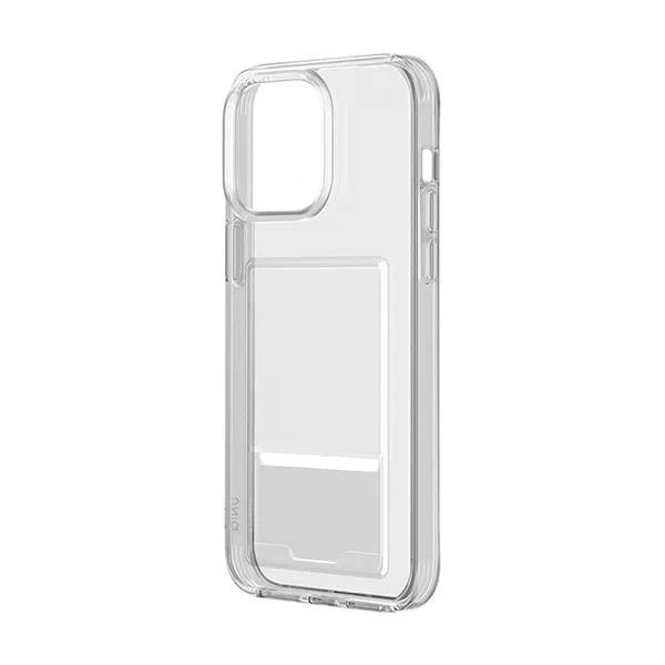 картинка Чехол со слотом под карту Uniq HYBRID AIR FENDER ID для iPhone 15 6.1'', прозрачный (Transparent) (IP6.1(2023)-AFIDTRAN) от магазина КомпьютерЦентр